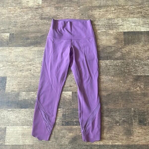 Lululemon Pink/Purple Cropped Leggings sz 4